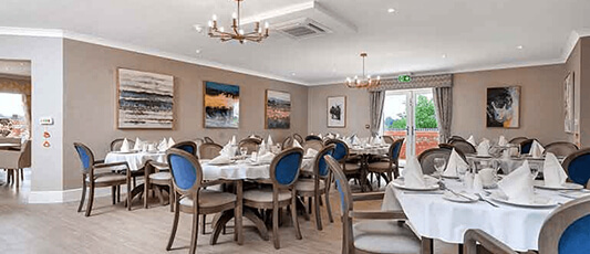 Dining at Roden Hall